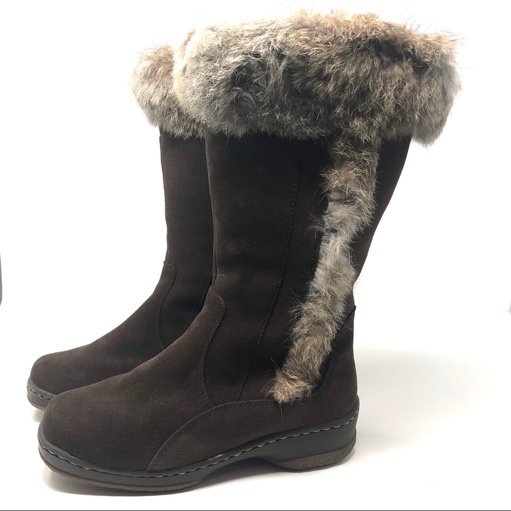 Blondo Canada Suede Fur Wool Lined Snow Boots